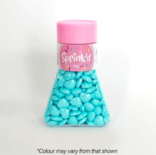 Sprink'd Sprinkles - Hearts Light Blue - Click Image to Close